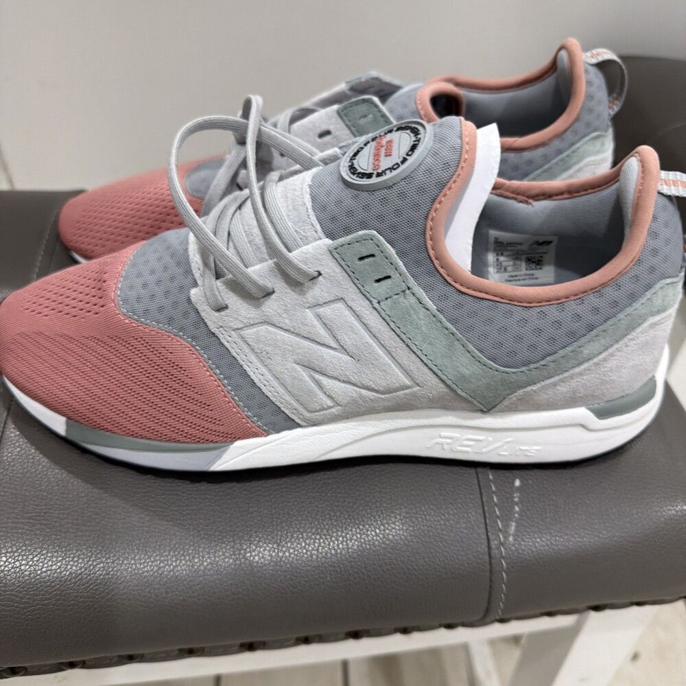 New Balance Men’s 247 Gray Rare Mesh Sneakers Shoes Size 9.5